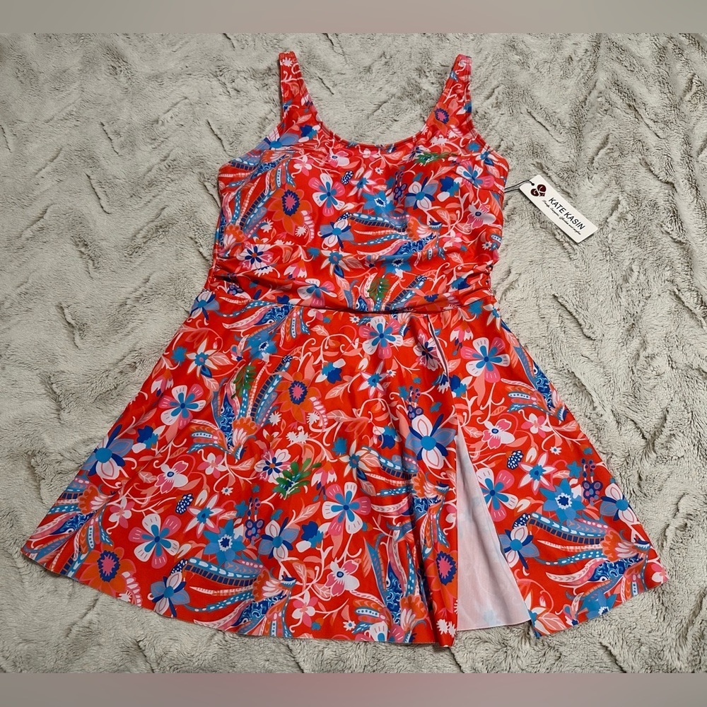 Kate Kasin floral print tankini top - Picture 3 of 11
